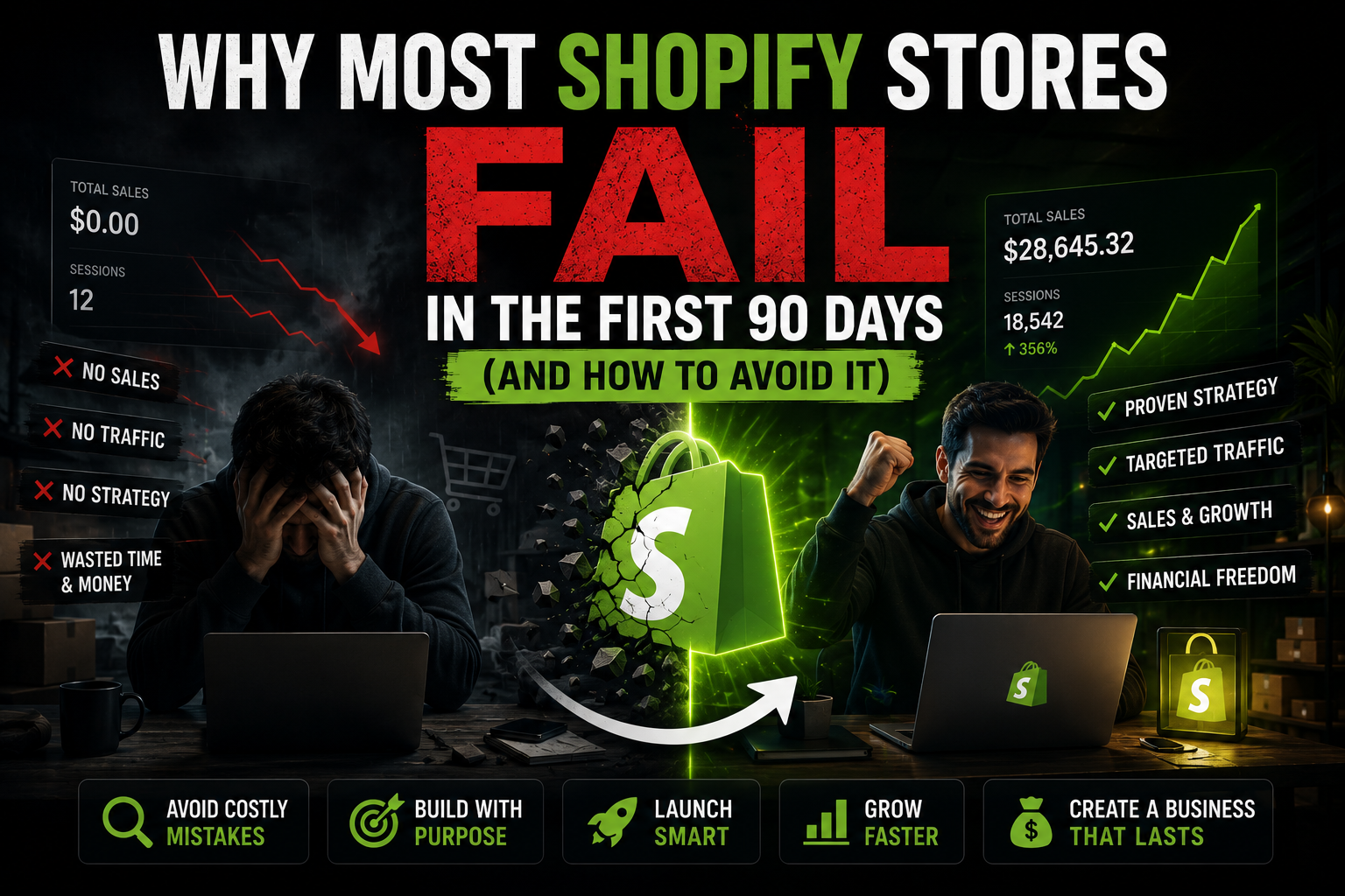 Why Most Shopify Stores Fail in the First 90 Days (And How to Avoid It)